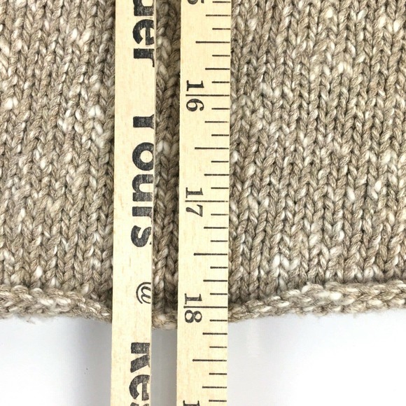 Amina Rubinacci Napoli Sweater 40 Tan Linen Made in Italy Cardigan Size Small - Picture 9 of 10